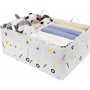 StorageWorks Storage Bins for Shelves with Metal Frame, Rectangle Storage Basket